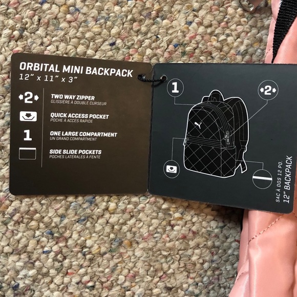 🆕 Puma Orbital Mini Backpack Pink - Picture 7 of 8